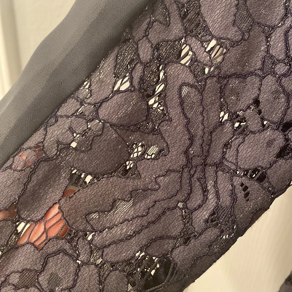 Madewell Gray lace shift dress size 8 - Picture 6 of 12